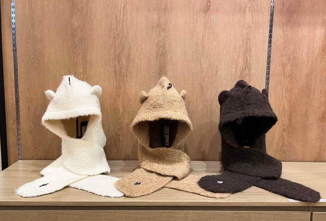 韓國 WhoAU Steve Bear Knitted Balaclava【WA074】