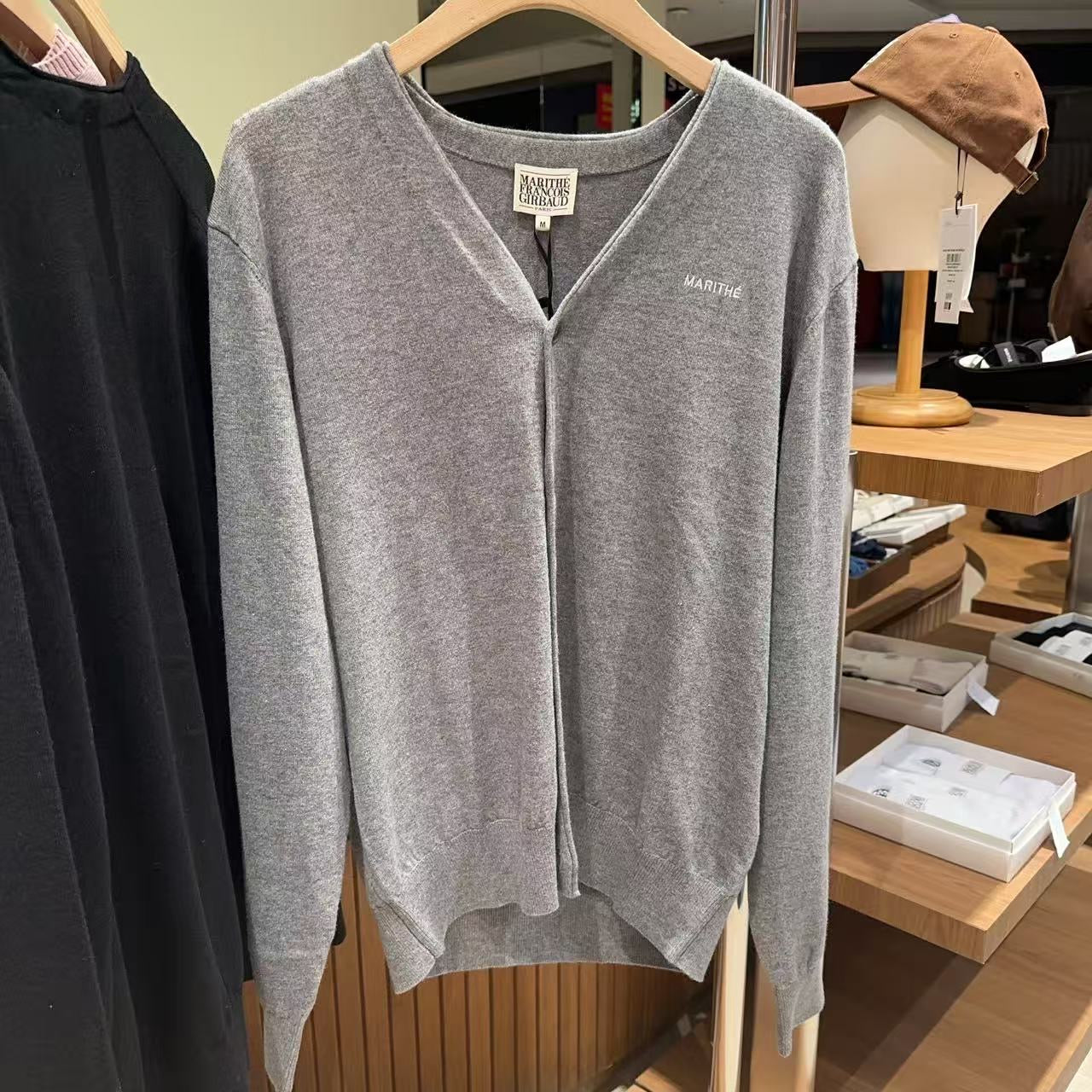 韓國 Marithe Francois Girbaud Basic V Neck Cardigan【MF728】