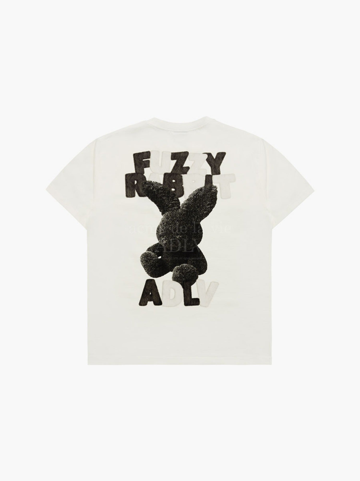 韓國 ADLV FUZZY FONT RABBIT SHORT SLEEVE T-SHIRT【AD004】