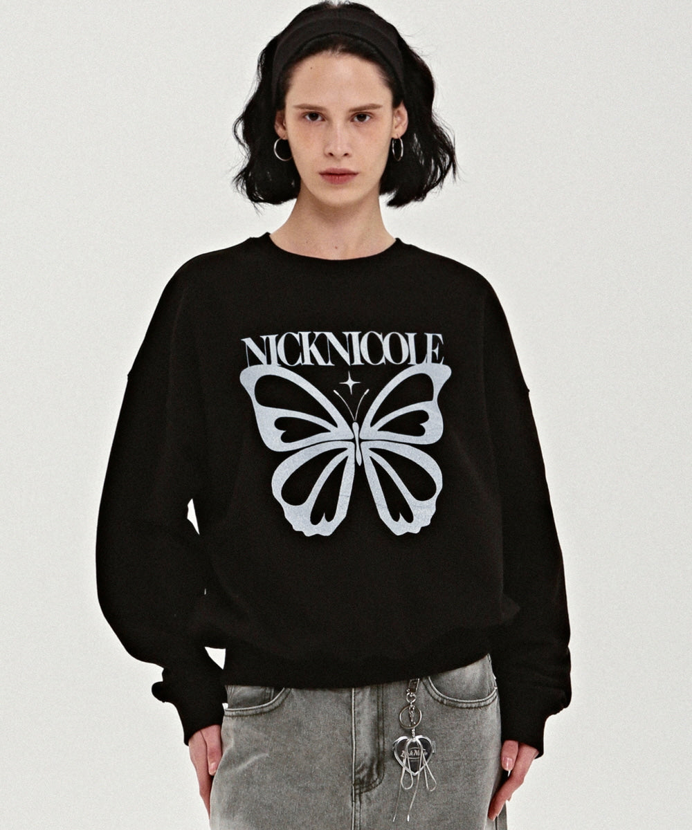 韓國 Nick Nicole Butterfly Bold Twinkle Sweatshirt【NK002】