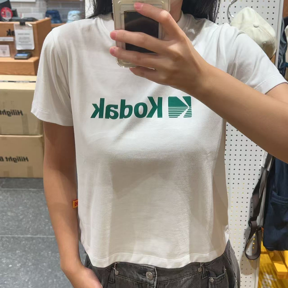 韓國 Kodak Big Logo Askin Short Sleeve T-Shirt【KK007】