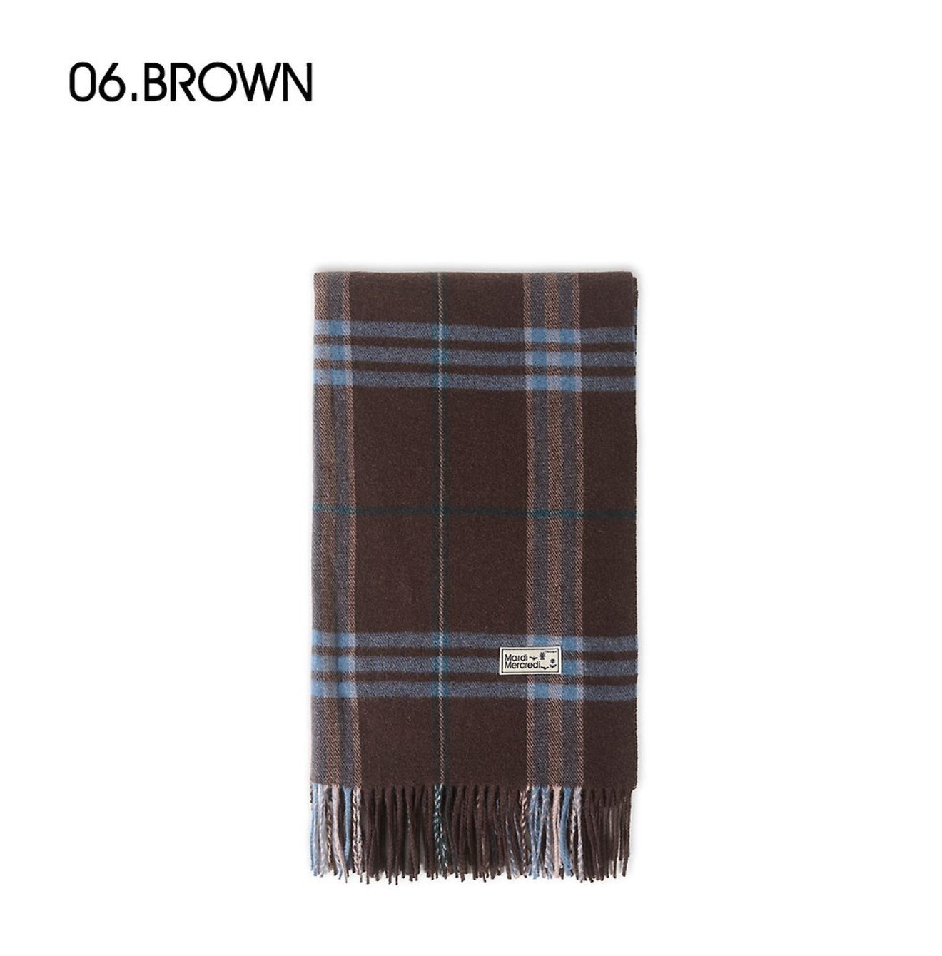 韓國 Mardi Mercredi Les Cadeaux Wool Muffler Check【MM179】