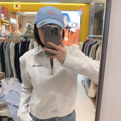 韓國 Wacky Willy Women's typo logo half-zip 【WW079】 - STT Mall HK 靚太網購