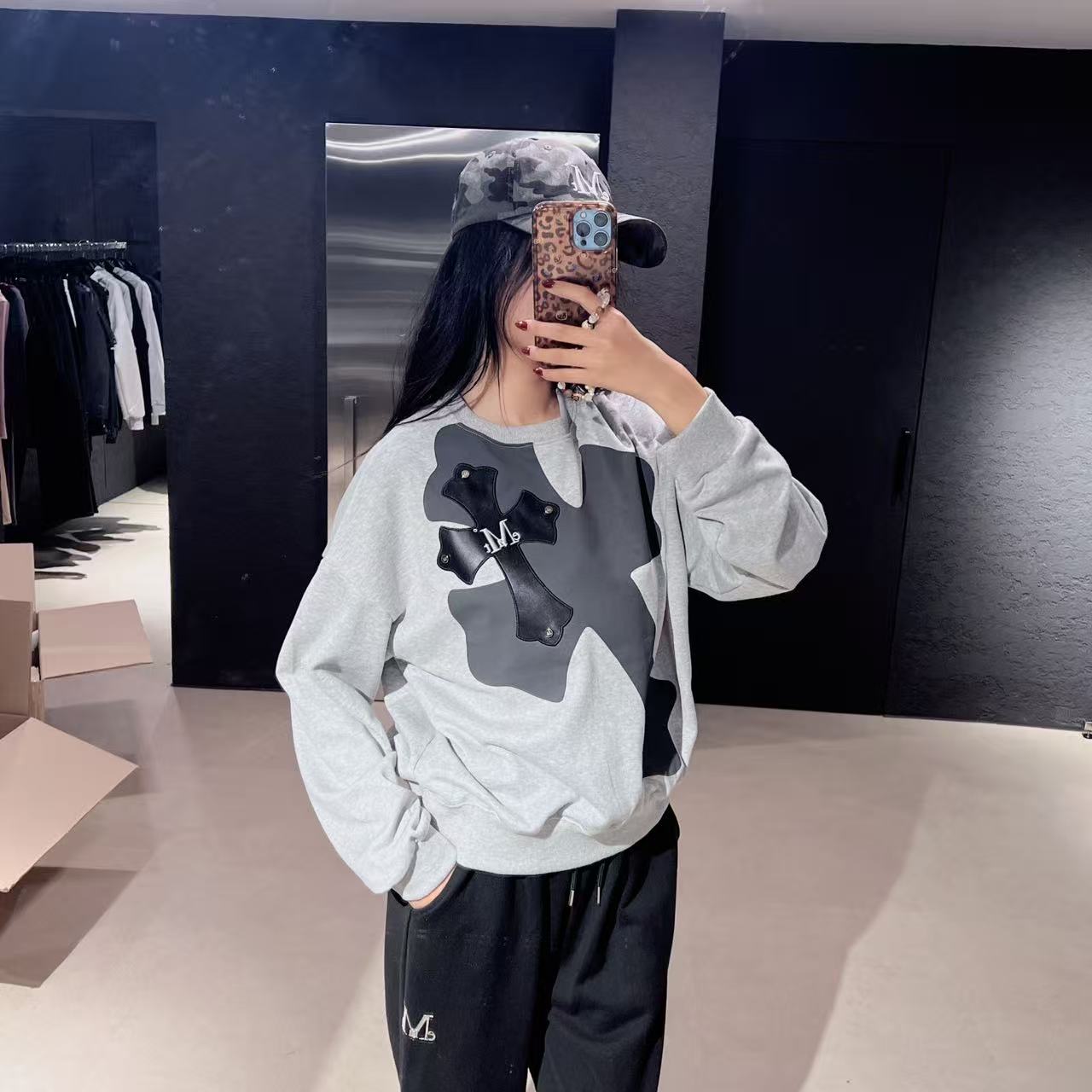 韓國 Mucent Noxen Back Cross Leather Patch Mtm【MU146】