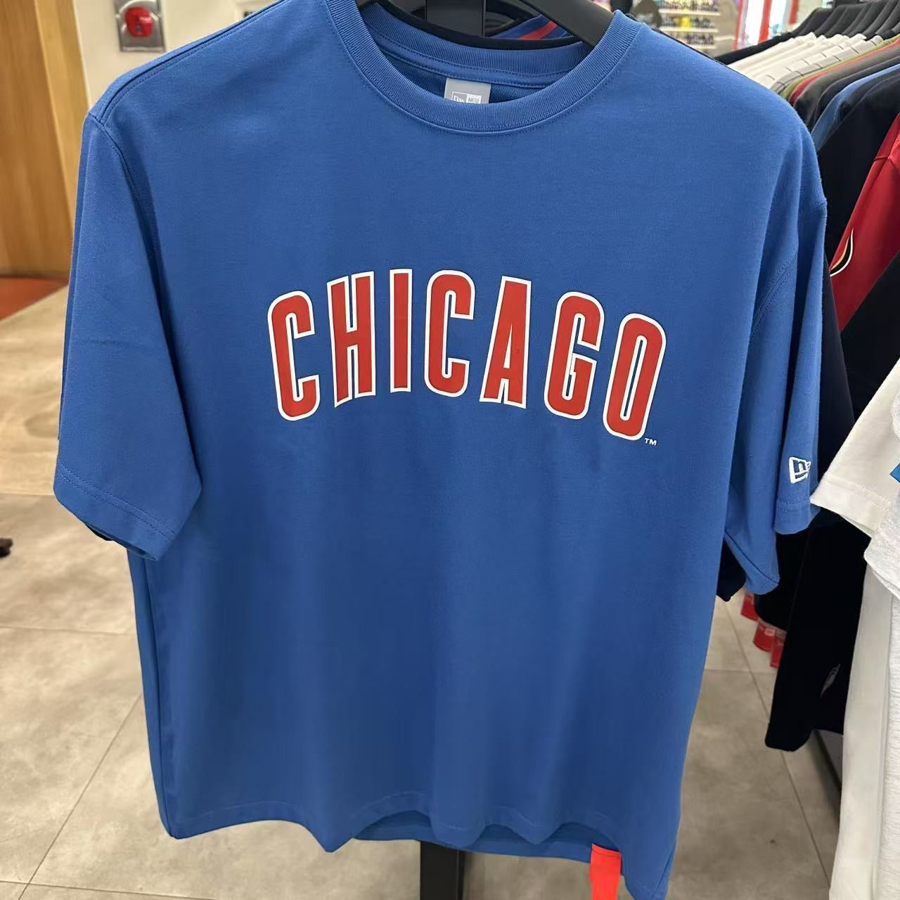韓國 New Era MLB Chicago Cubs Lettering Logo T-Shirt【NE189】