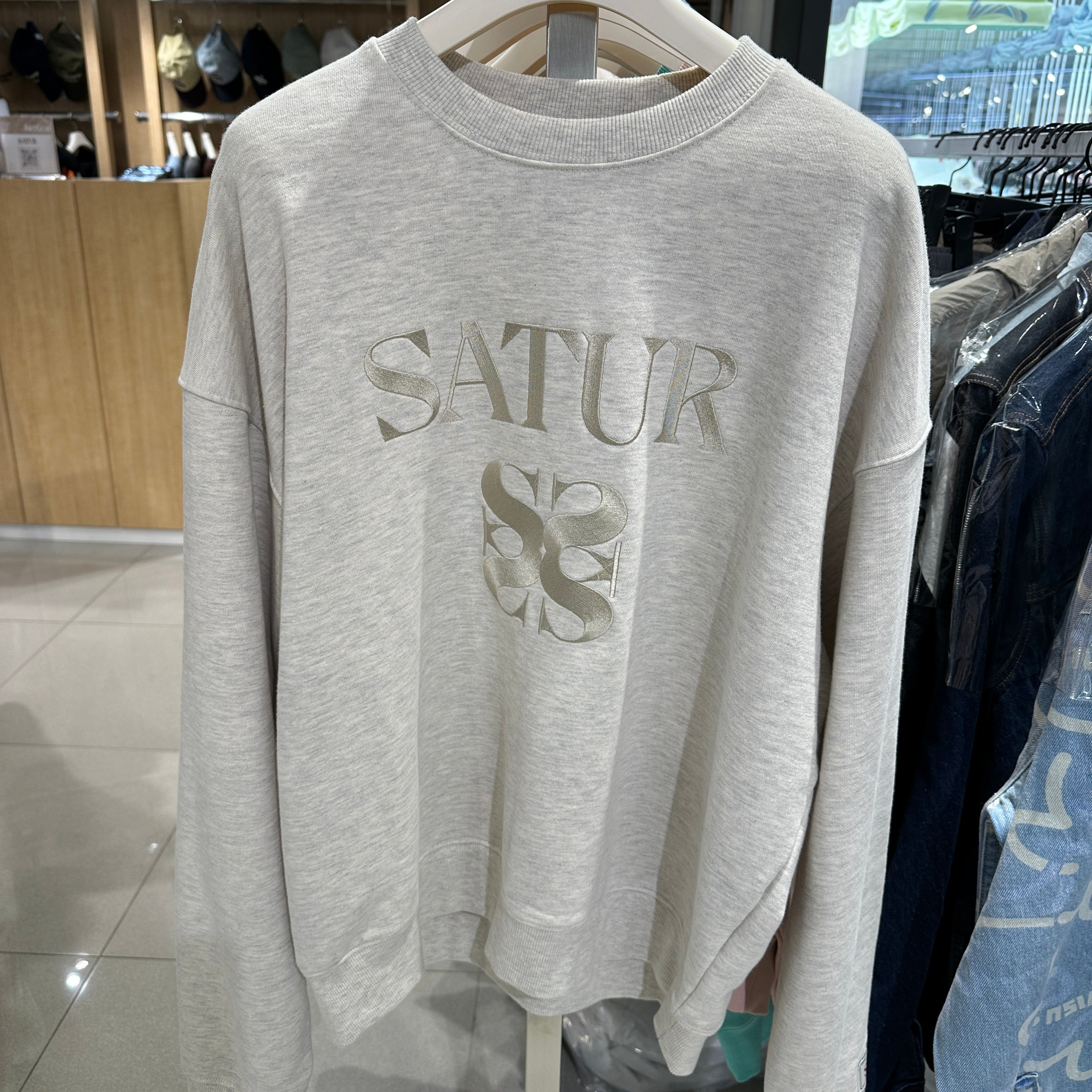 韓國 Satur Classic Logo Sweatshirt【SR055】