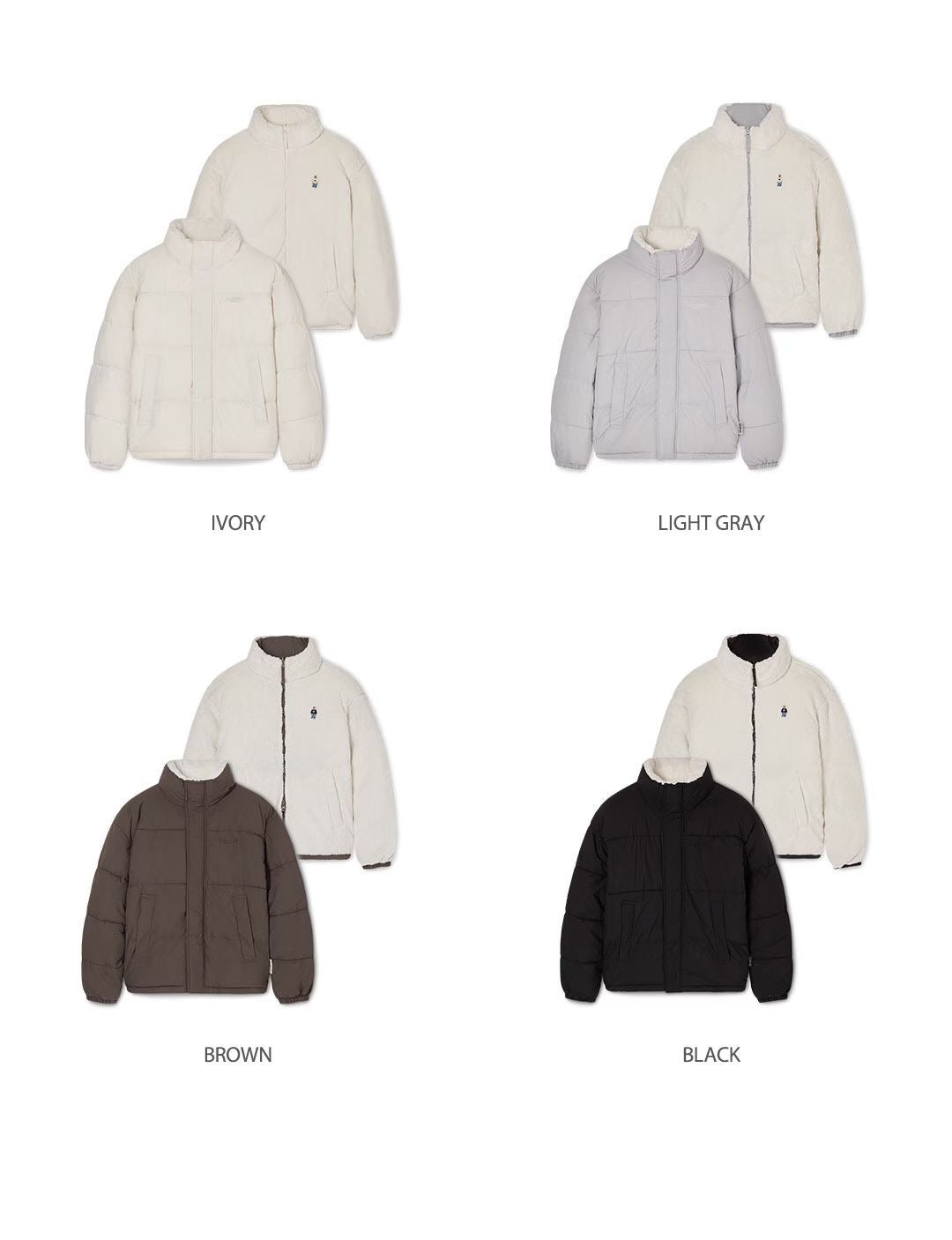 韓國 WhoAU Reversible Puffer Padding【WA043】