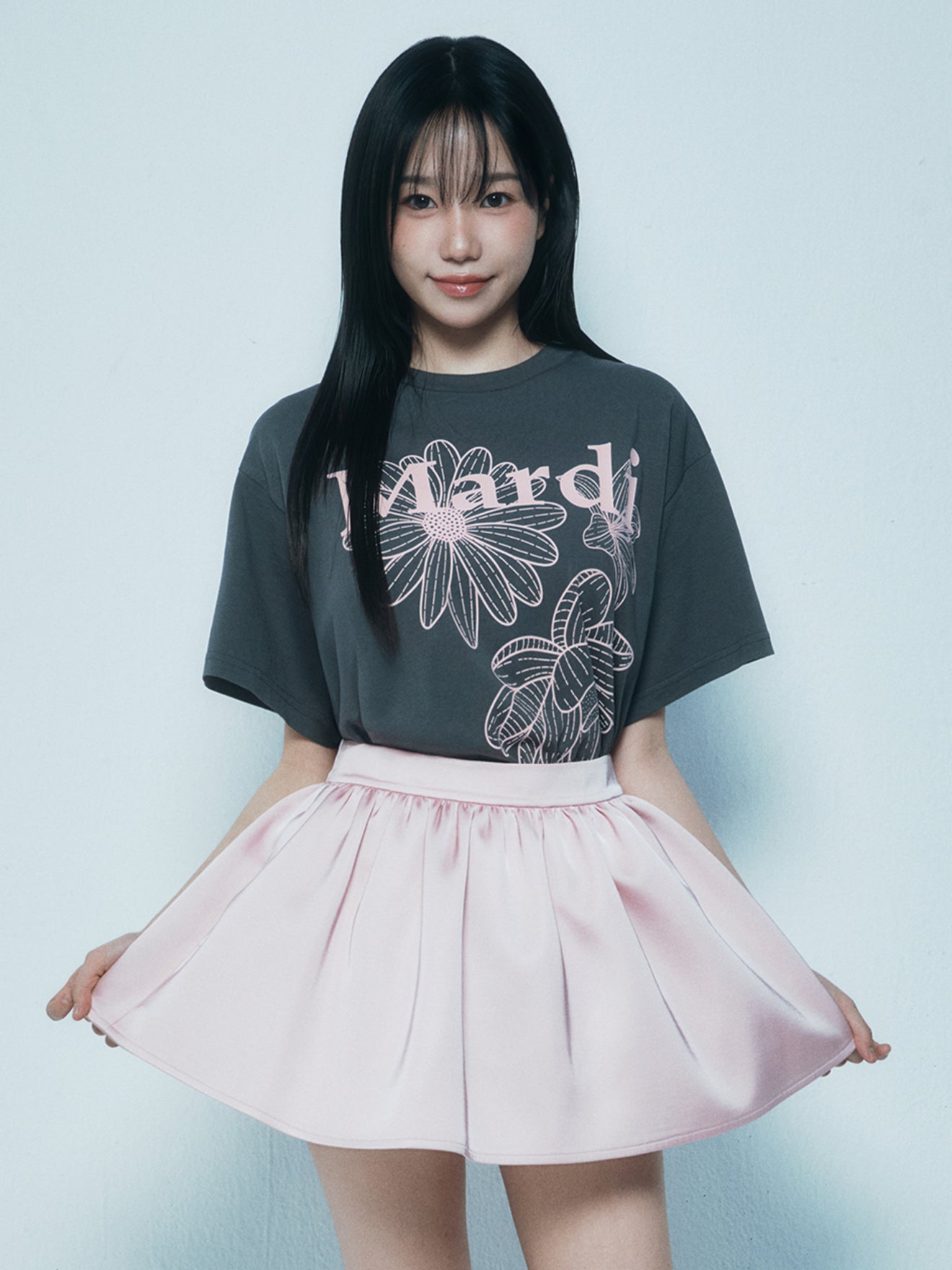 韓國 Mardi Mercredi TSHIRT TRIPLE FLOWER【MM142】