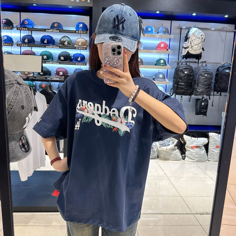 韓國 New Era LA Dodgers Flower Script T-shirt【NE088】