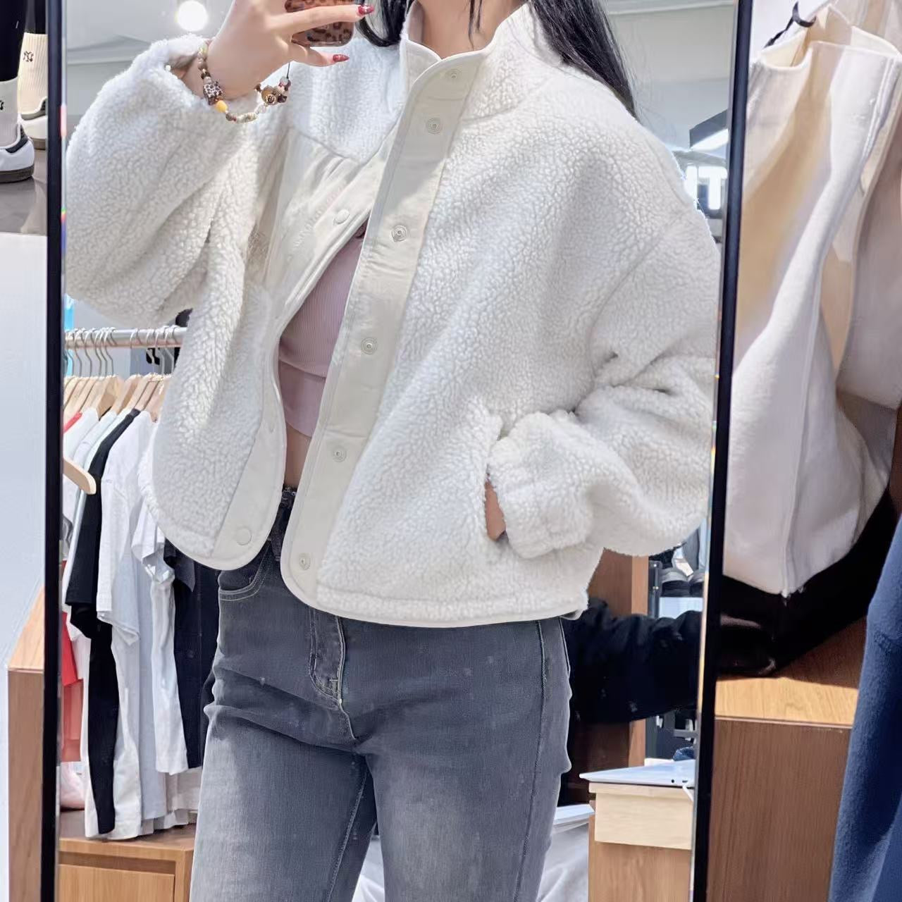 韓國 Marithe Francois Girbaud Marithe Sport W Fleece Crop Jacket【MF762】