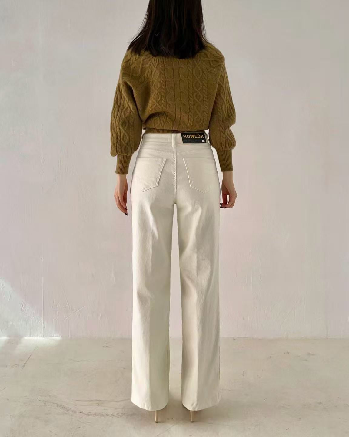 韓國 HowLuk 牛仔褲 刷薄毛 (冬季款)【H267】