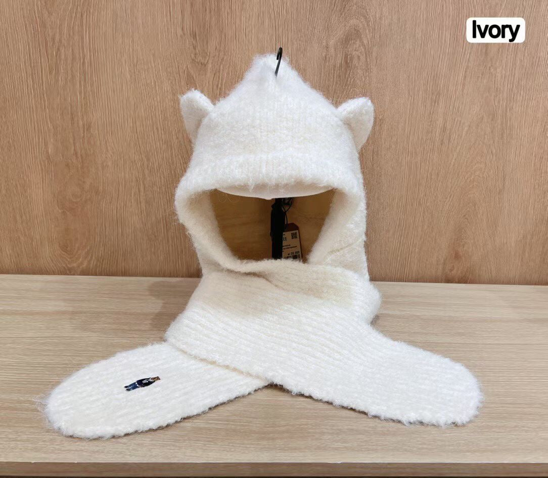 韓國 WhoAU Steve Bear Knitted Balaclava【WA074】