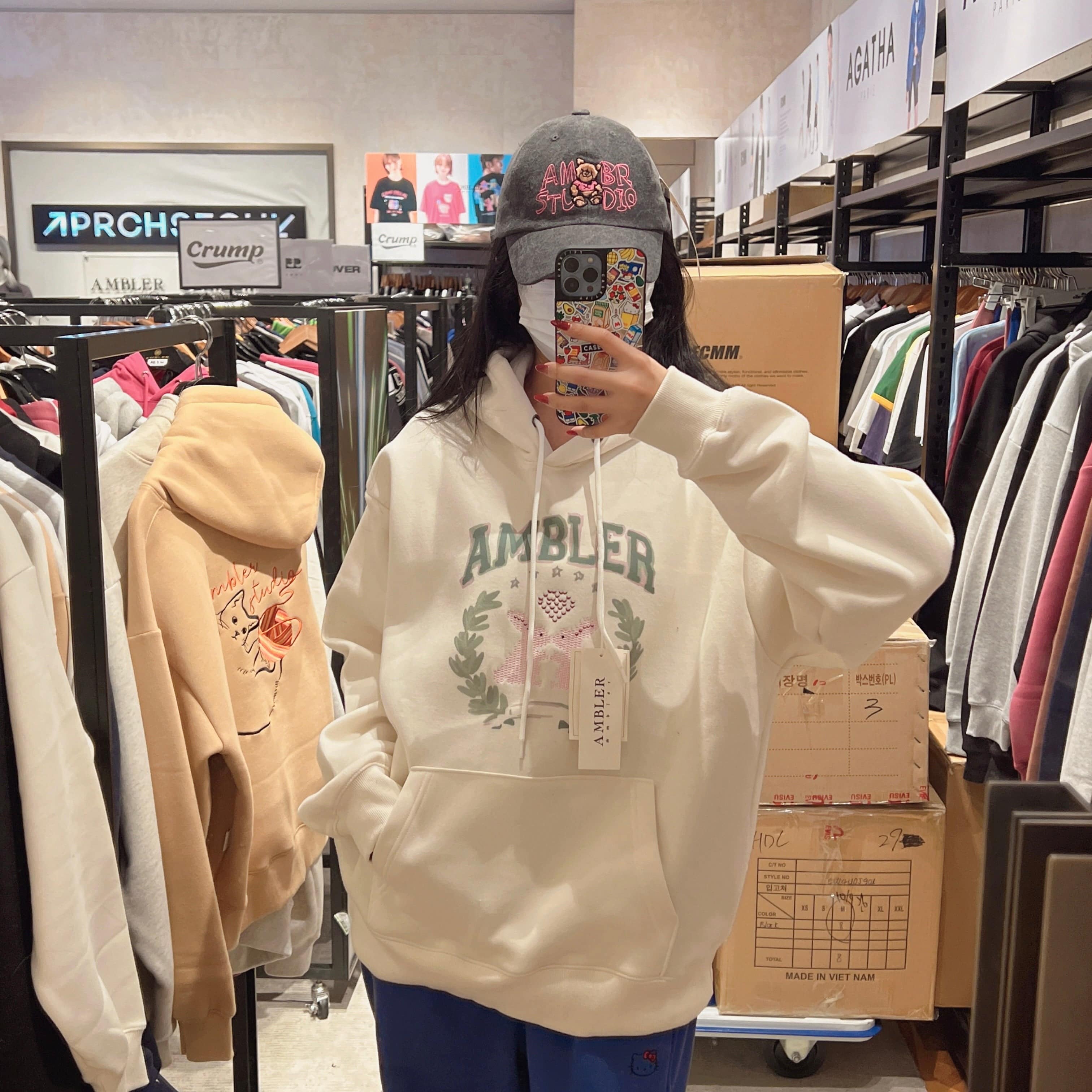 韓國 Ambler Two Rabbit Overfit Hoodie【AR049】 - STT Mall HK 靚太網購