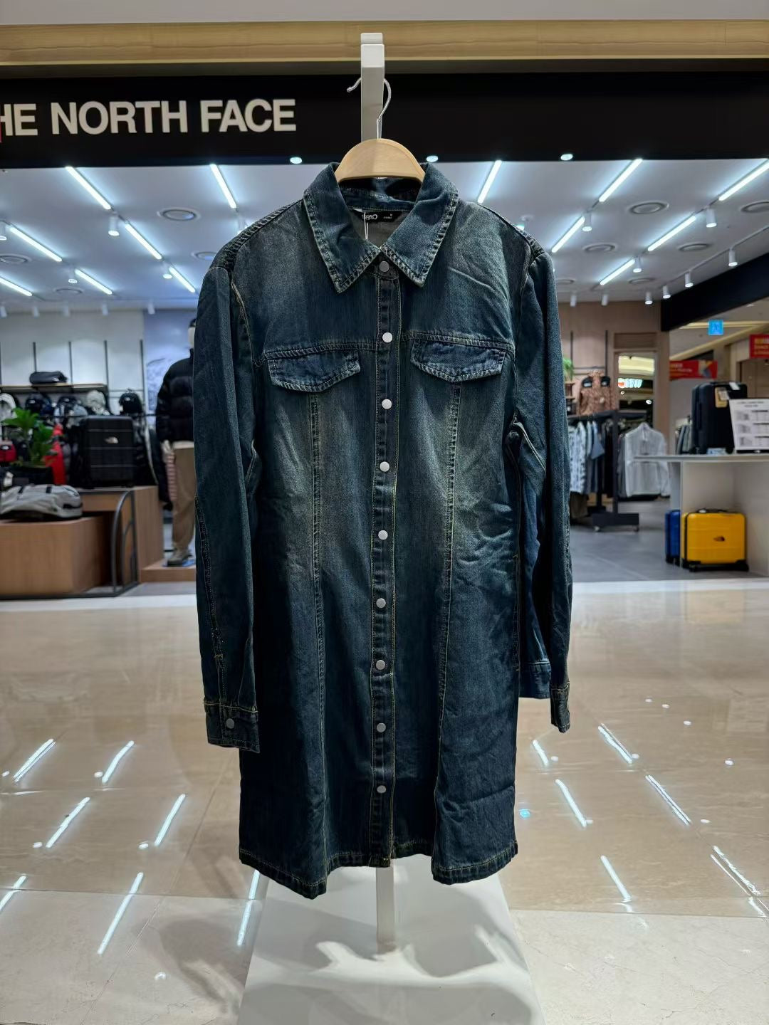韓國 SPAO Denim Shirt Dress【SP248】