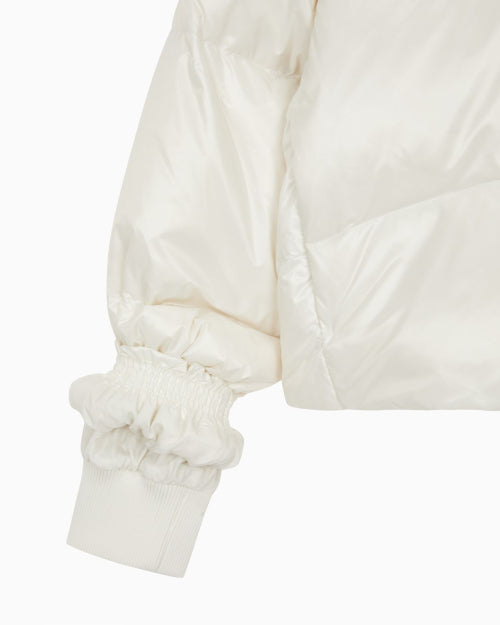 韓國 Calvin Klein Women's Crop Glossy Curved Quilted Down Puffer【CK004】