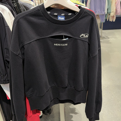 韓國 FILA Embroidered Cotton Blend Sweatshirt【FA065】 - STT Mall HK 靚太網購