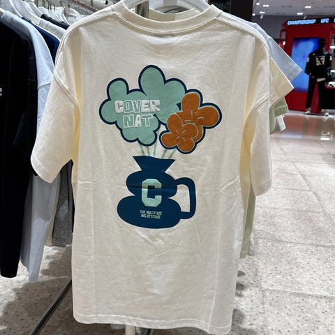 韓國 Covernat Flower Base T-Shirt【CO191】