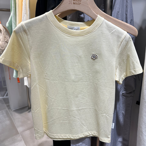 韓國 Wacky Willy Women's Wappen Crop Short Sleeve T-Shirt【WW147】