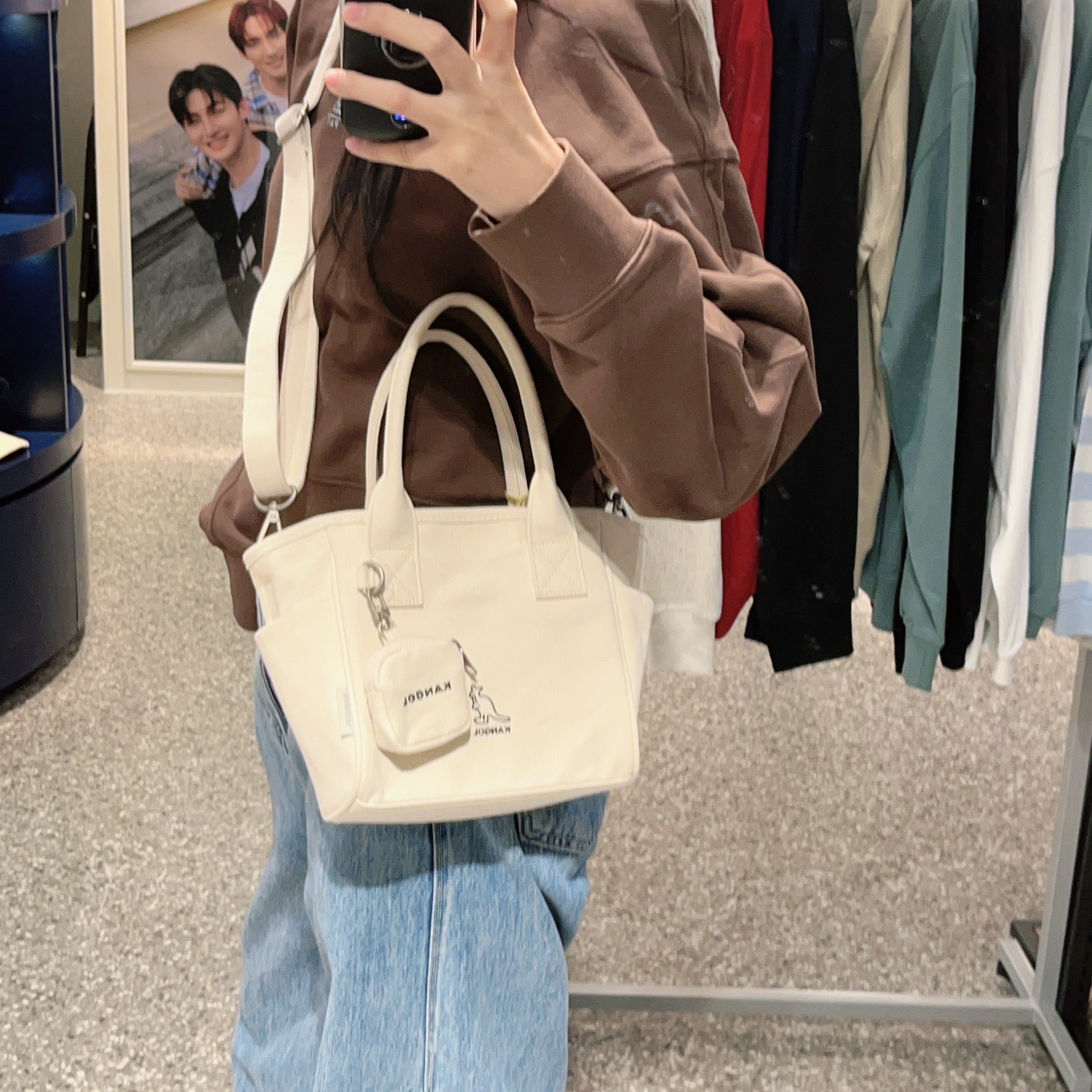 韓國 KANGOL Lucky Canvas Tote Bag【KL027】