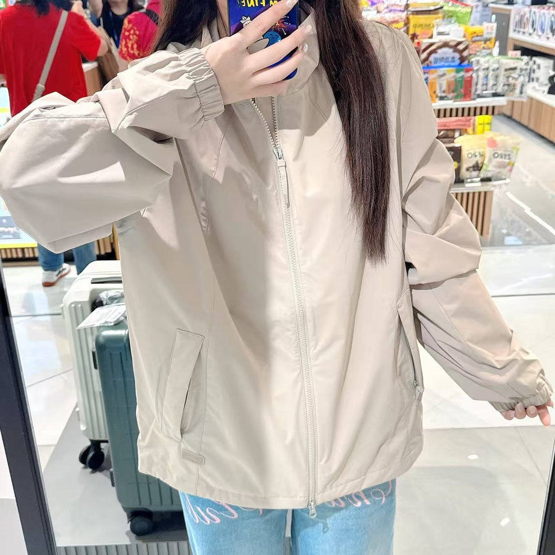 韓國 National Geographic Peccary Softshell Stand Neck Jumper【NG025】