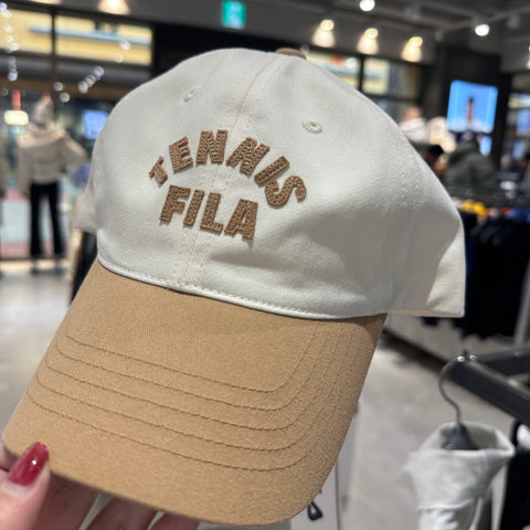 韓國 FILA Tennis Basic Color Block Ball Cap【FA168】 - STT Mall HK 靚太網購