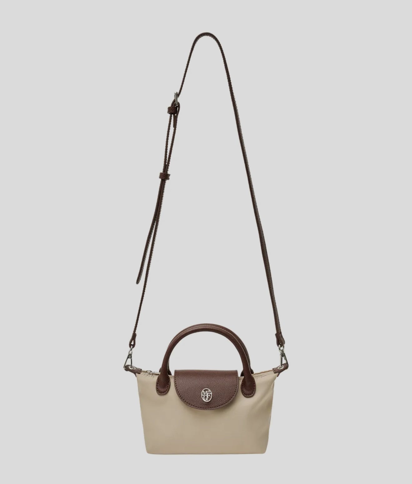 韓國 Marithe Francois Girbaud CIRCLE LOGO MINI TOTE BAG【MF598】