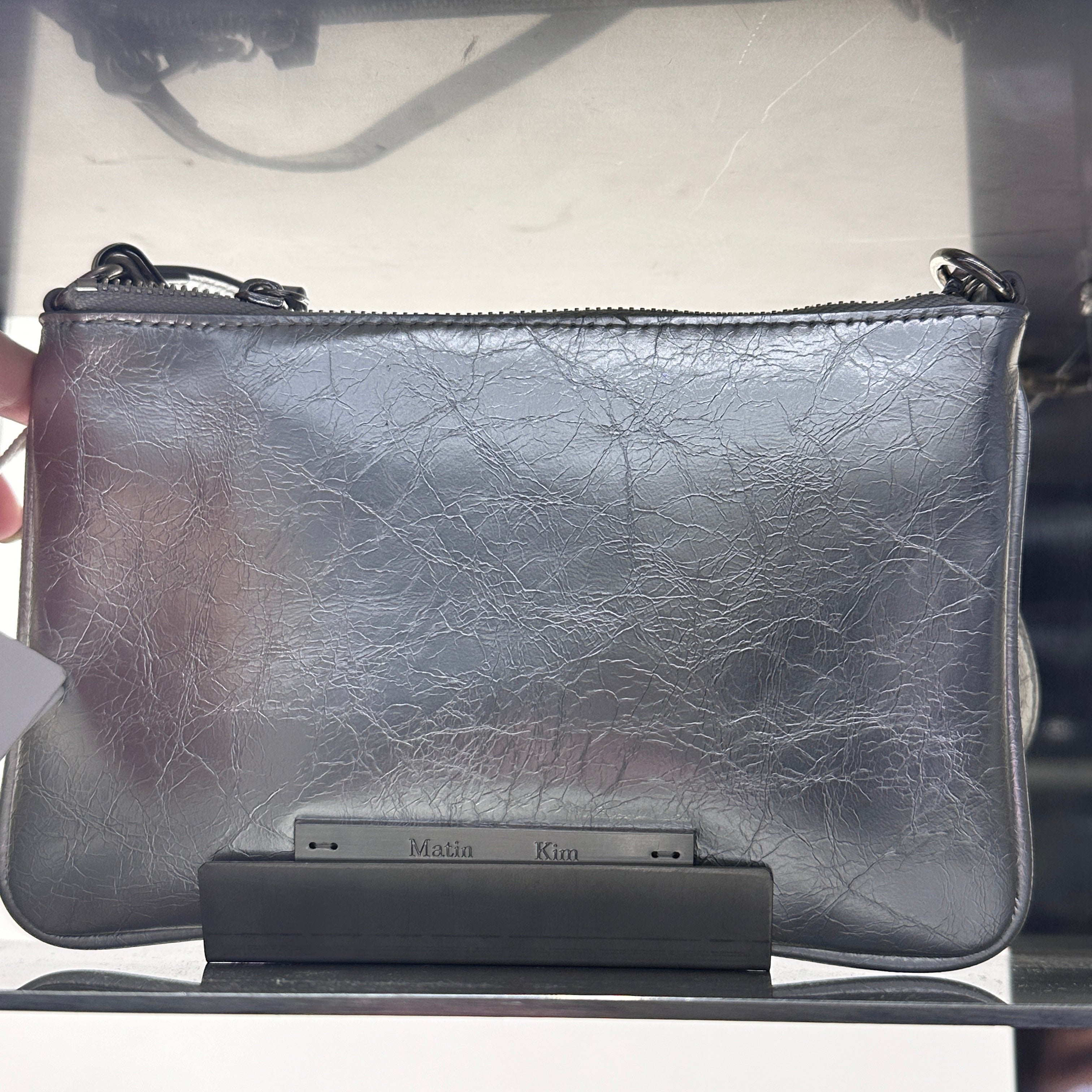 韓國 Matin Kim GLOSSY LEATHER MICRO BAG【MK018】