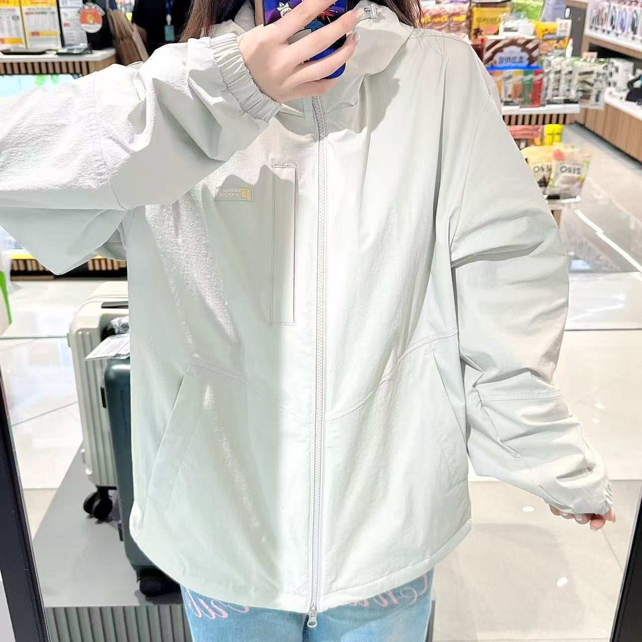 韓國 National Geographic Archelon Woven Stretch Hooded Zip-Up【NG018】