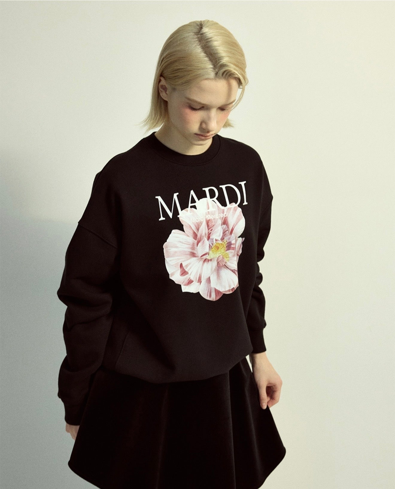 韓國 Mardi Mercredi Sweatshirt Roses 01【MM215】