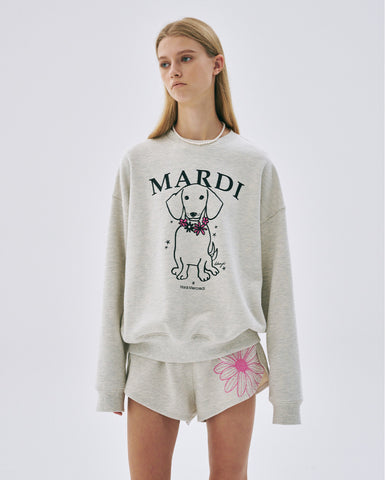 韓國 Mardi Mercredi SWEATSHIRT SWING THE TAIL DDANJI FLOWER NECKLACE【MM003】 - STT Mall HK 靚太網購