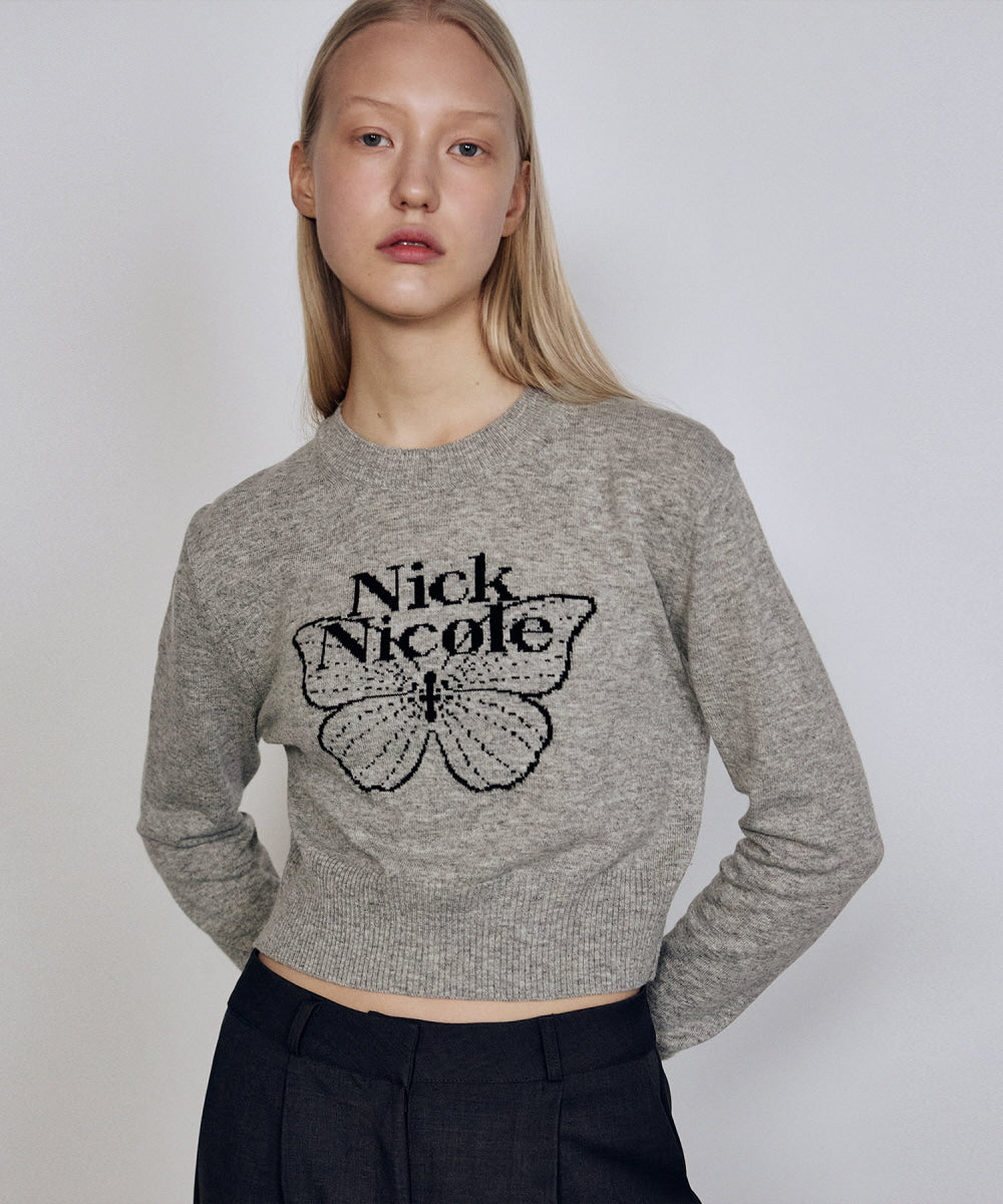韓國 Nick Nicole Cashmere Butterfly Signature【NK017】