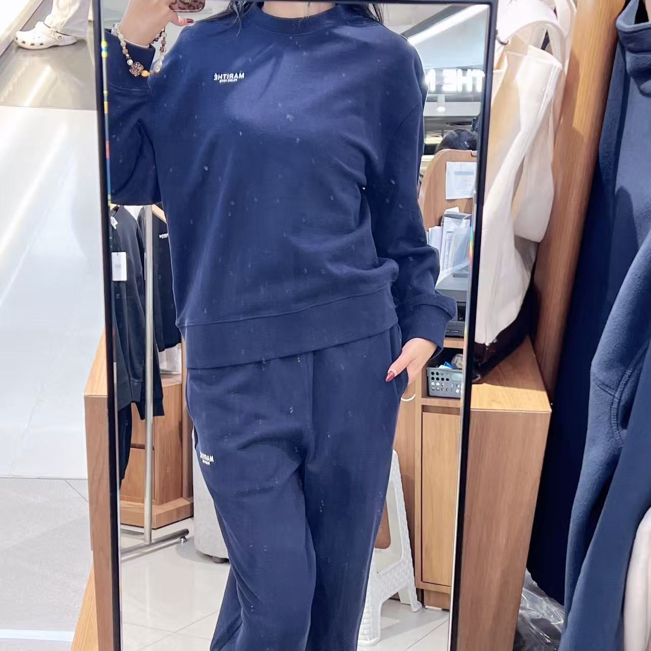 韓國 Marithe Francois Girbaud Regular Logo Sweat Set-Up【MF671】