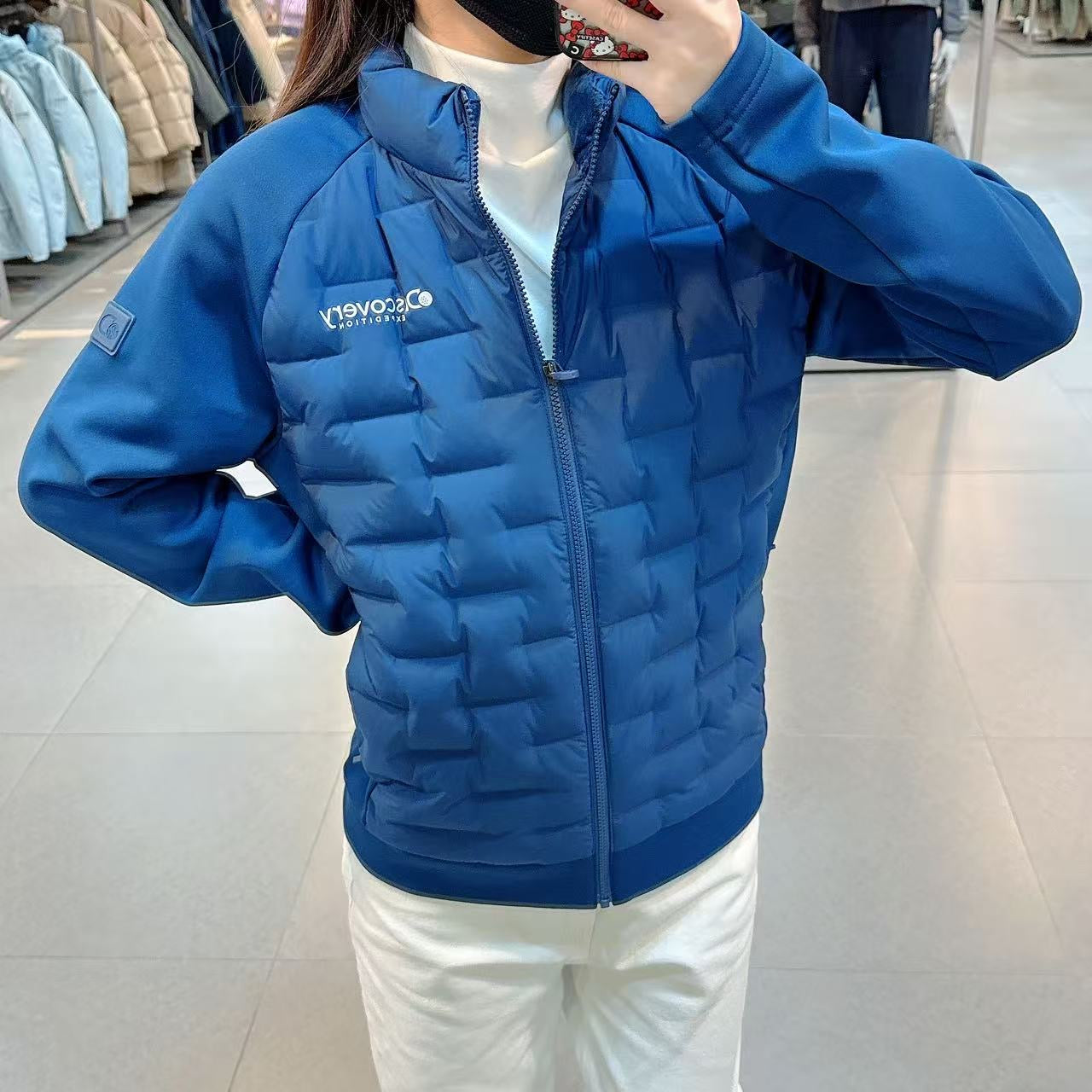 韓國 Discovery Leighton Tube Goose Down Lightweight Padding (鵝絨)【DY139】