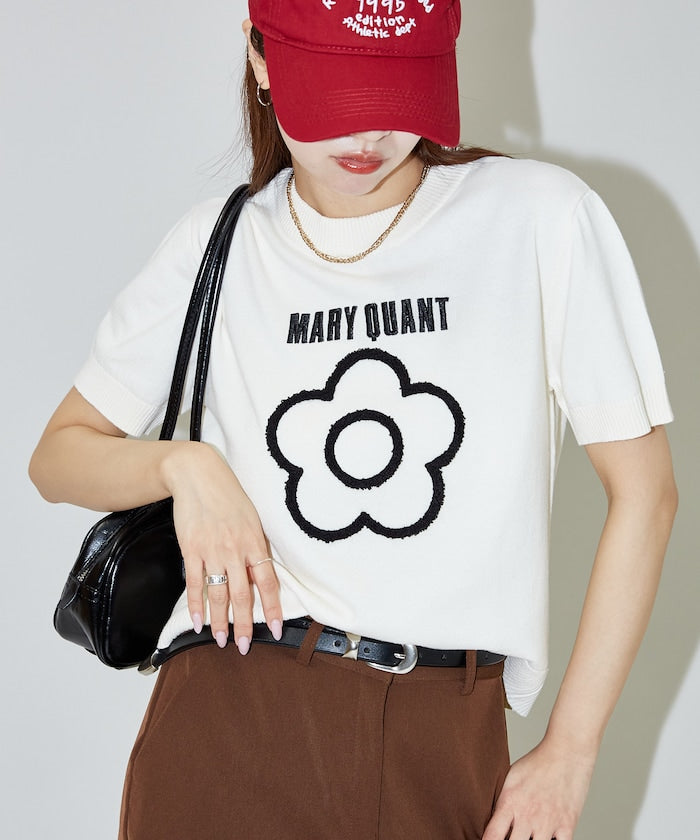 日本直送 Mary Quant 限量版Sagara刺繡針織 Tee【SJ017】