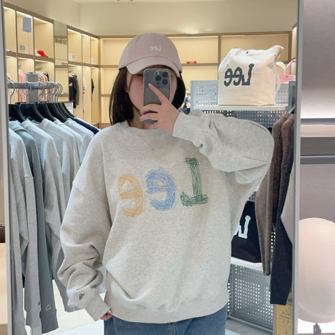 【現貨】韓國 Lee Men's Stitch Vintage Logo Sweatshirt【LE017】 - STT Mall HK 靚太網購