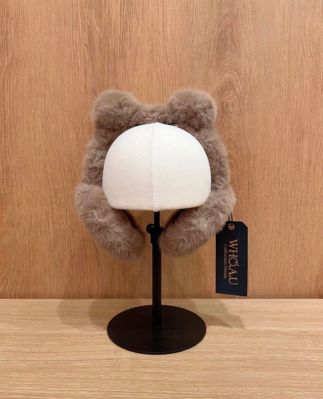 韓國 WhoAU Furry Bear Earmuffs【WA069】