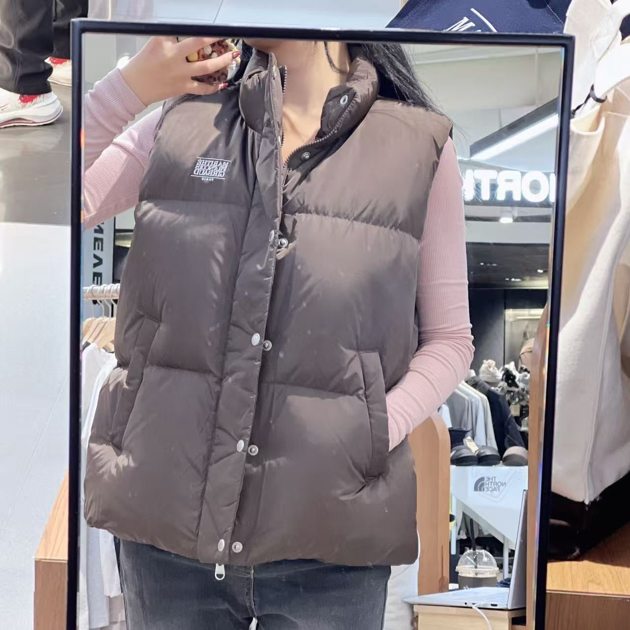 韓國 Marithe Francois Girbaud Classic Logo Down Vest (鴨絨)【MF757】