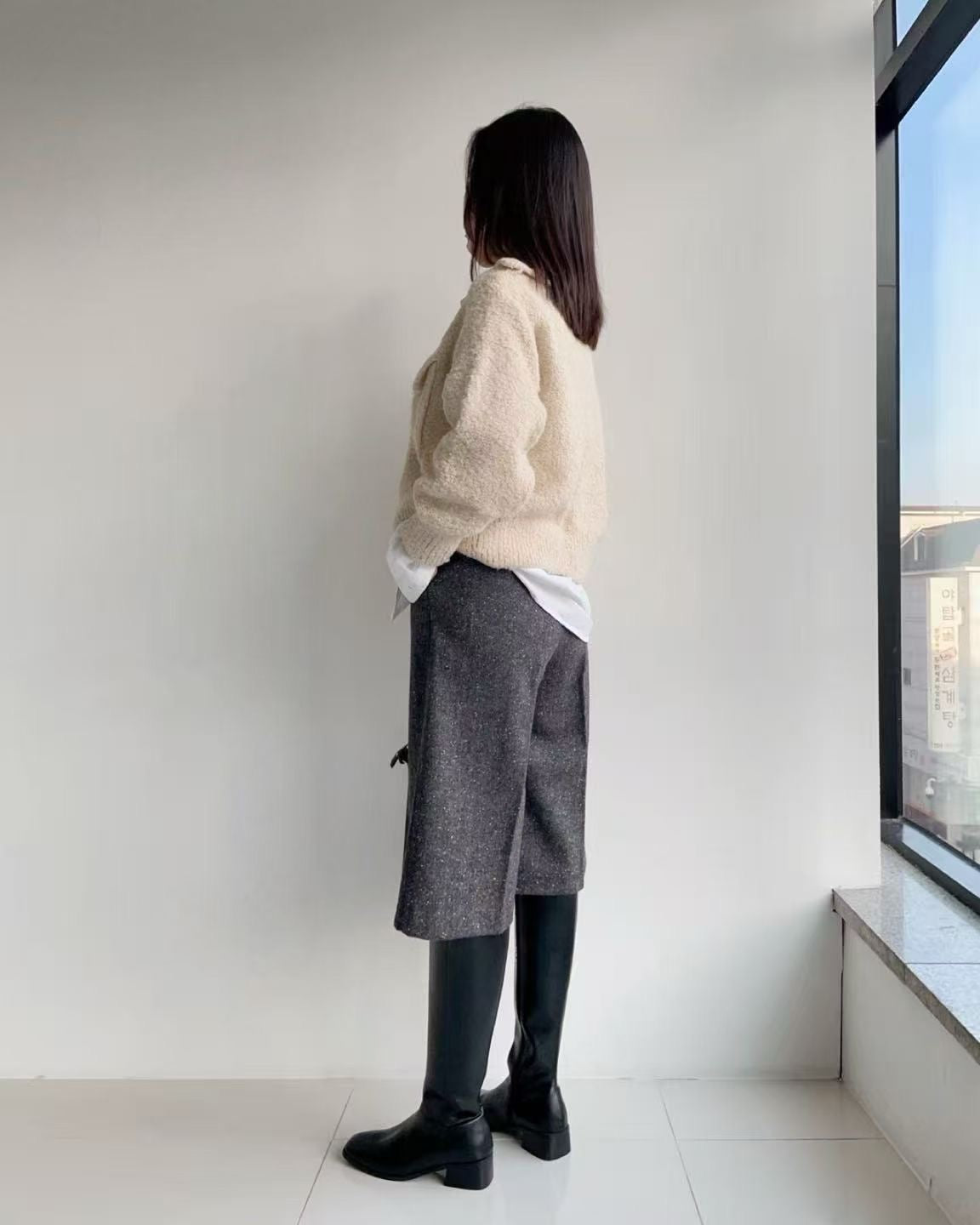 韓國 HowLuk 短褲 刷薄毛 (冬季款)【H362】