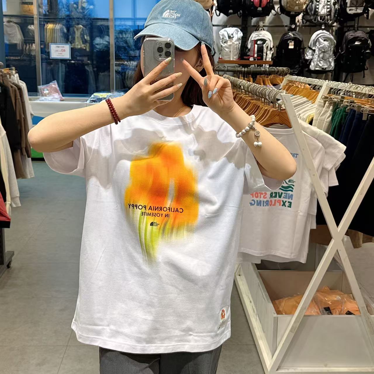 韓國 The North Face Flower Spray T-shirt【NF133】