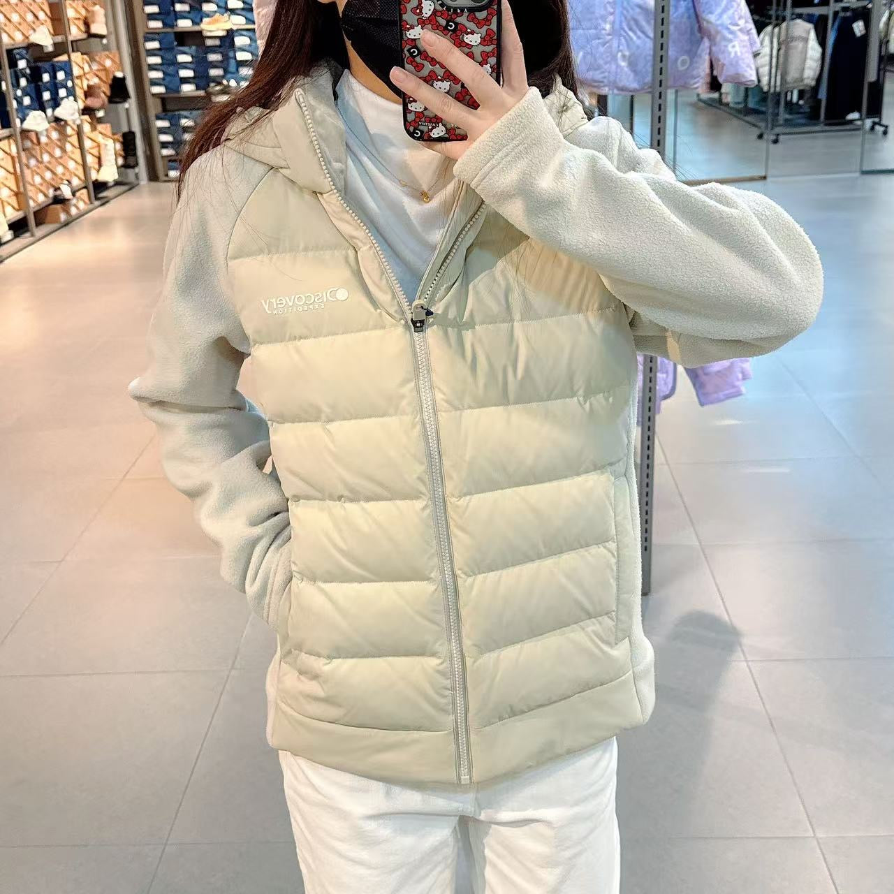 韓國 Discovery Exinus Fleece H/B Lightweight Padding (鵝絨)【DY143】