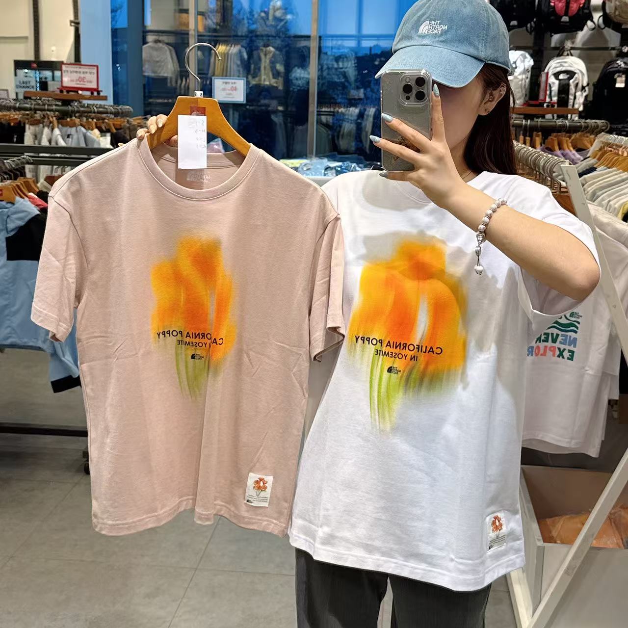 韓國 The North Face Flower Spray T-shirt【NF133】