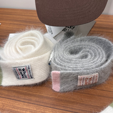 韓國 Wacky Willy Women's Angora Knit Muffler【WW092】 - Image