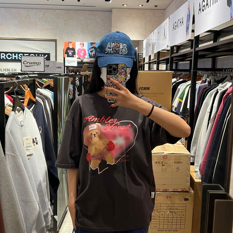 韓國 Ambler Heart Racing Overfit Short Sleeve T-Shirt【AR019】 - Image