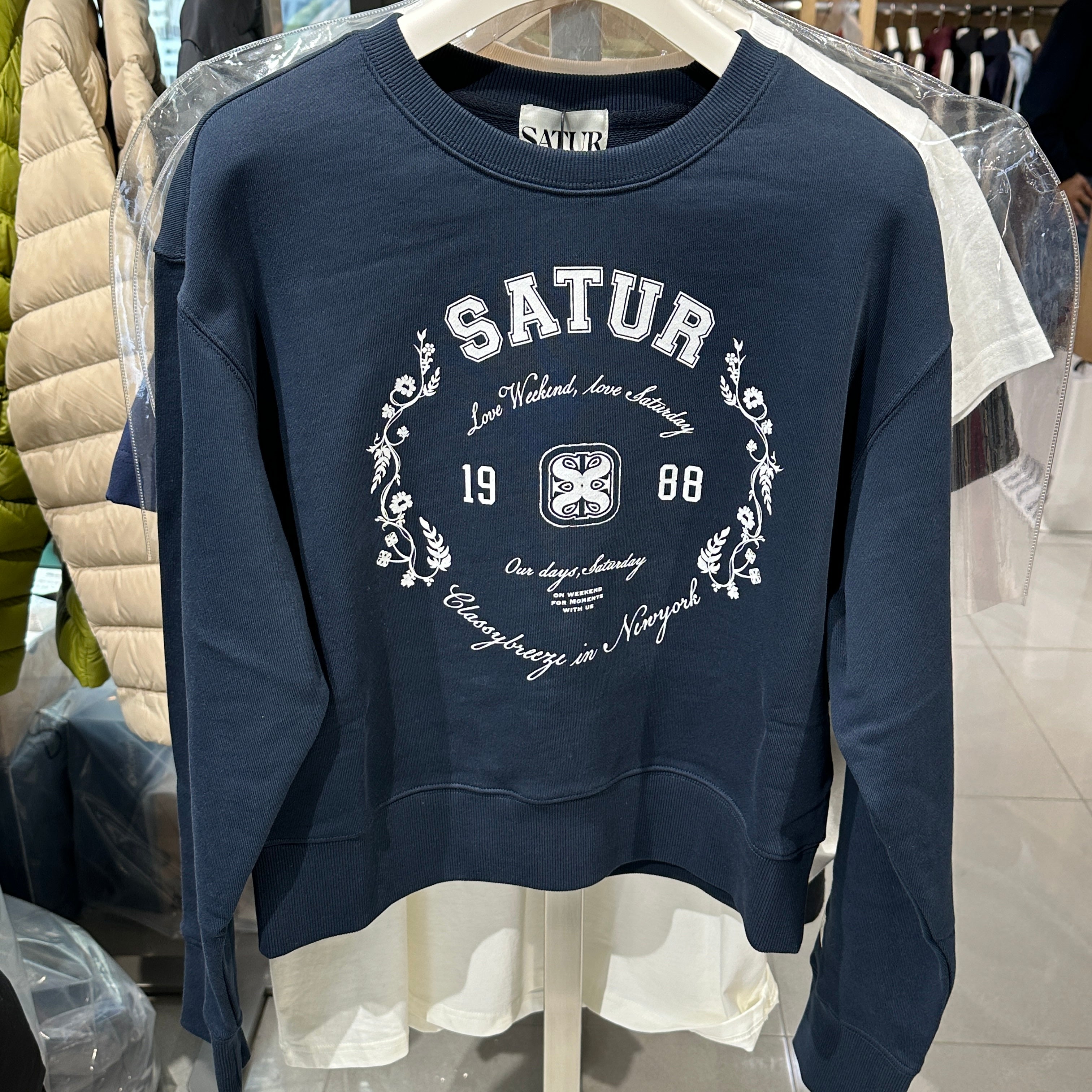 韓國 Satur (W) 1988 Classic Logo Sweatshirt【SR068】