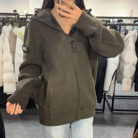 【現貨】韓國 National Geographic Men's Woven Hybrid Hooded Knit Pullover【NG409】