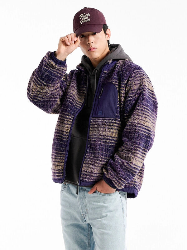 韓國 Fila Check Pattern Fleece Jacket【SC029】