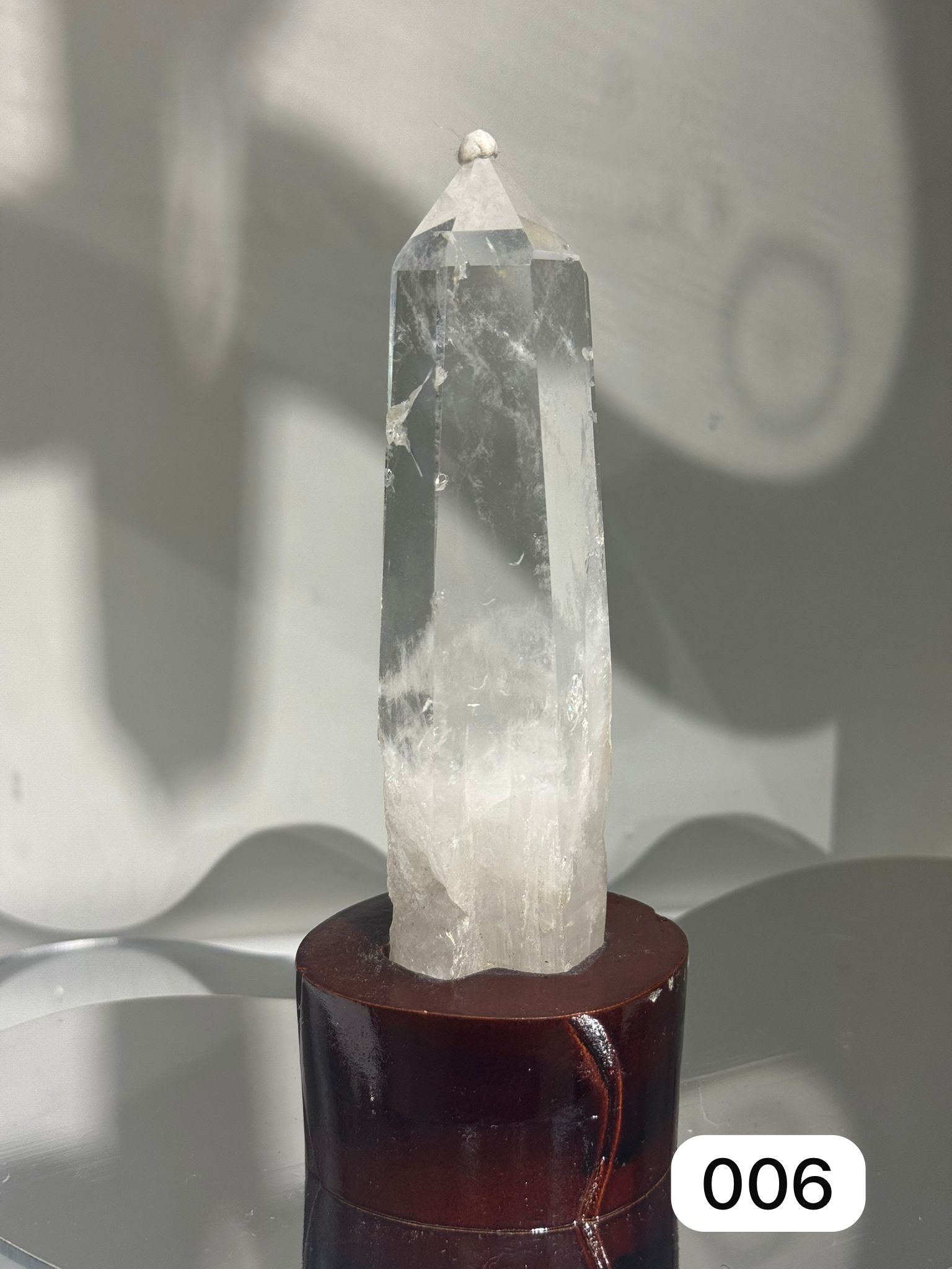 白水晶柱 006 17.5cm (連底座)【SE445】