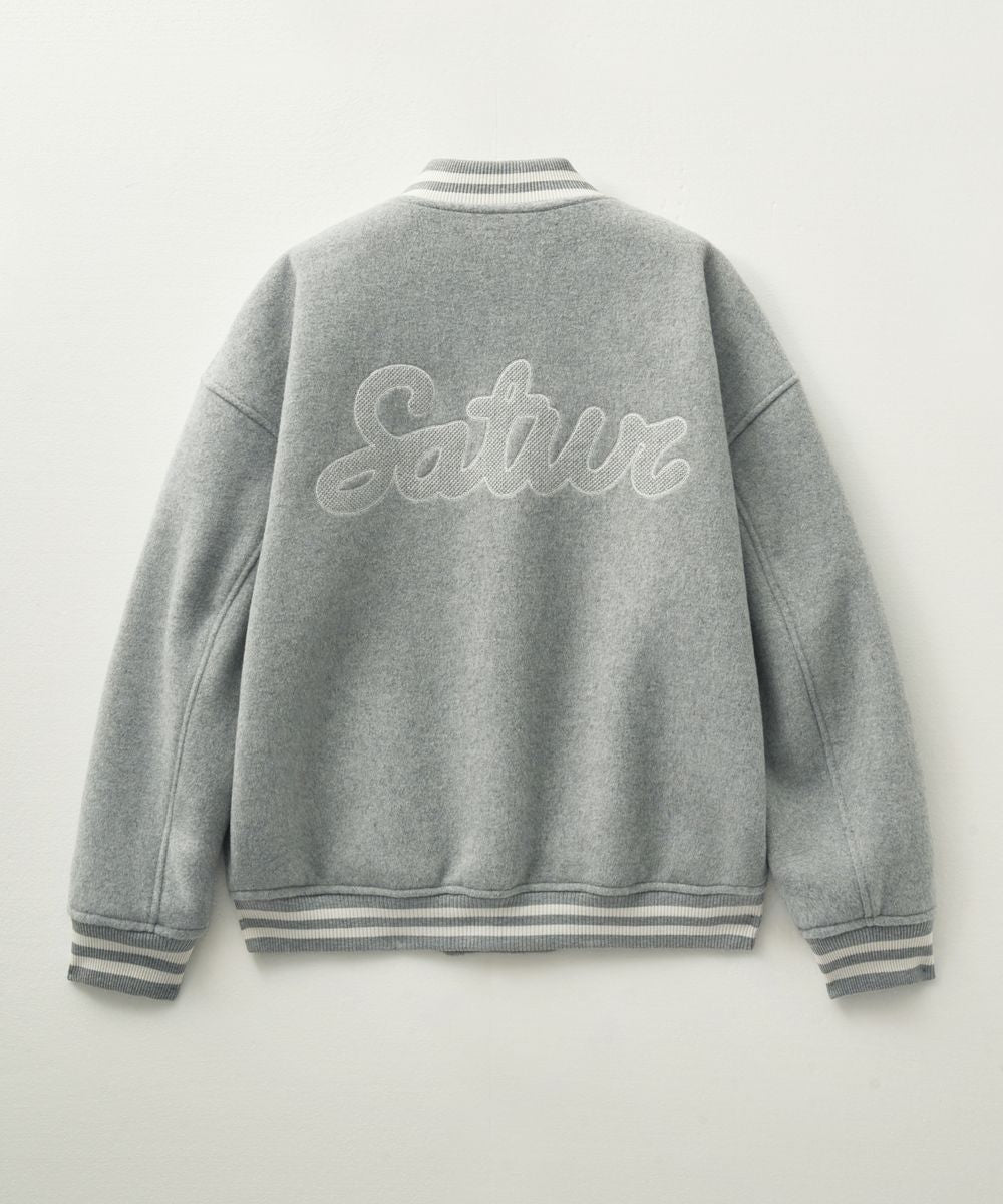 韓國 Satur Applique Wool Varsity Jacket【SR044】