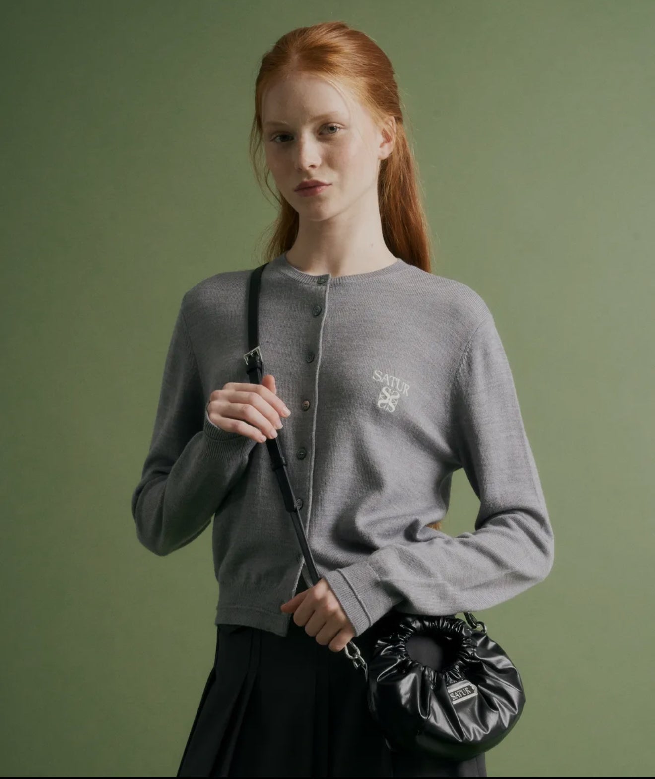 韓國 Satur Scrunchie Mini Tote & Cross Bag【SR034】