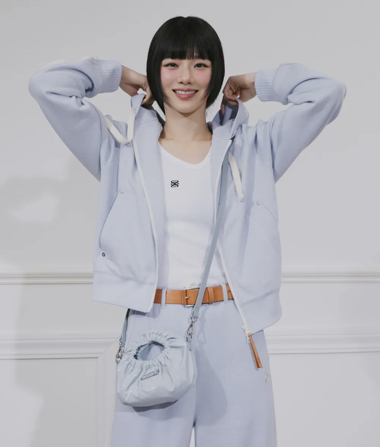 韓國 Satur Scrunchie Mini Tote & Cross Bag【SR034】